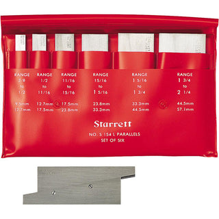 6-Piece Parallel Set - Starrett 50586