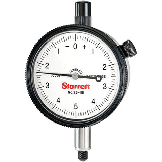 0.0250" Dial Indicator, 0.000100" grad - Starrett 53223
