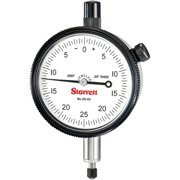0.1250" Dial Indicator, 0.000500" grad - Starrett 53232