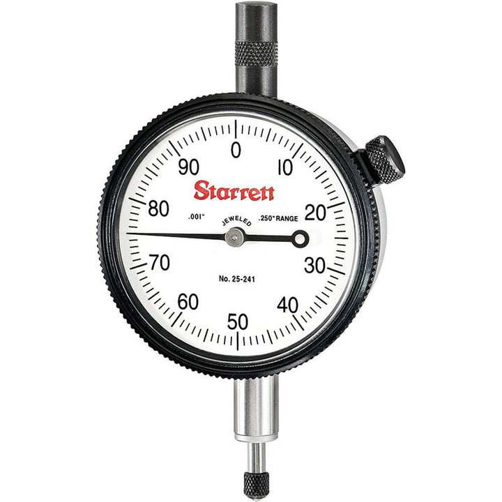 0.2500" Dial Indicator, 0.001000" grad - Starrett 53271