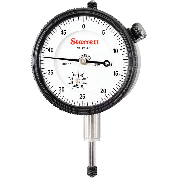 0.5000" Dial Indicator, 0.000500" grad - Starrett 53292