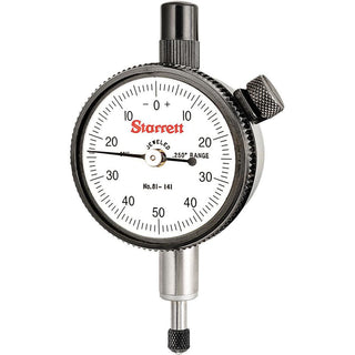 0.2500" Dial Indicator, 0.001000" grad - Starrett 53400