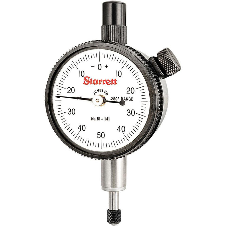 0.2500" Dial Indicator, 0.001000" grad - Starrett 53400