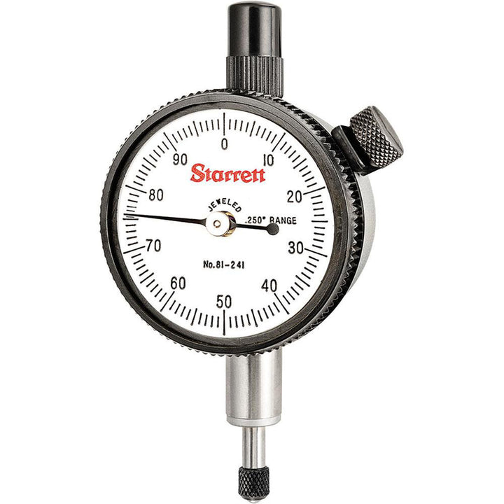 0.2500" Dial Indicator, 0.001000" grad - Starrett 53428