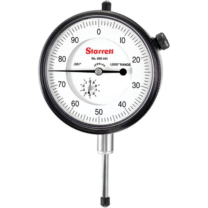 1.0000" Dial Indicator, 0.001000" grad - Starrett 53613