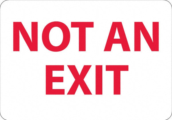NOT AN EXIT Sign - AccuformNMC MSCM27R