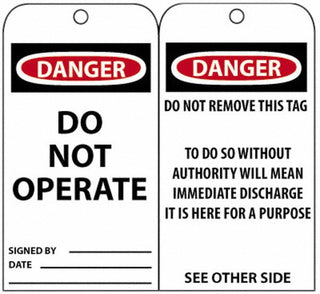 DANGER Tag - AccuformNMC RPT1