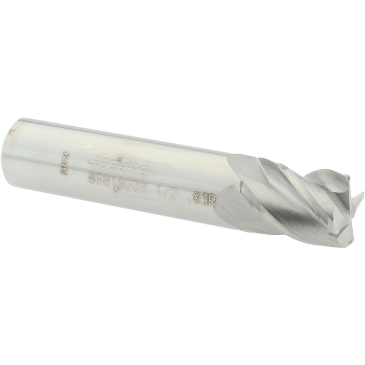 1/2" 4-Flute Solid Carbide Corner Radius End Mill - Accupro 12182933