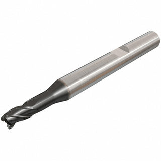 0.1575" 3-Flute Solid Carbide Corner Radius & Corner Chamfer End Mill, AlTiN - Iscar 5620549