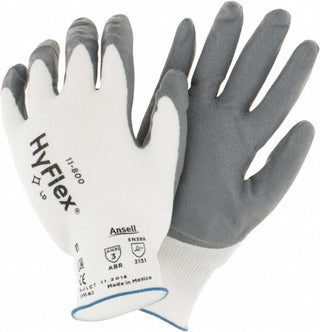 Gray; White Industrial Gloves - Ansell 205595