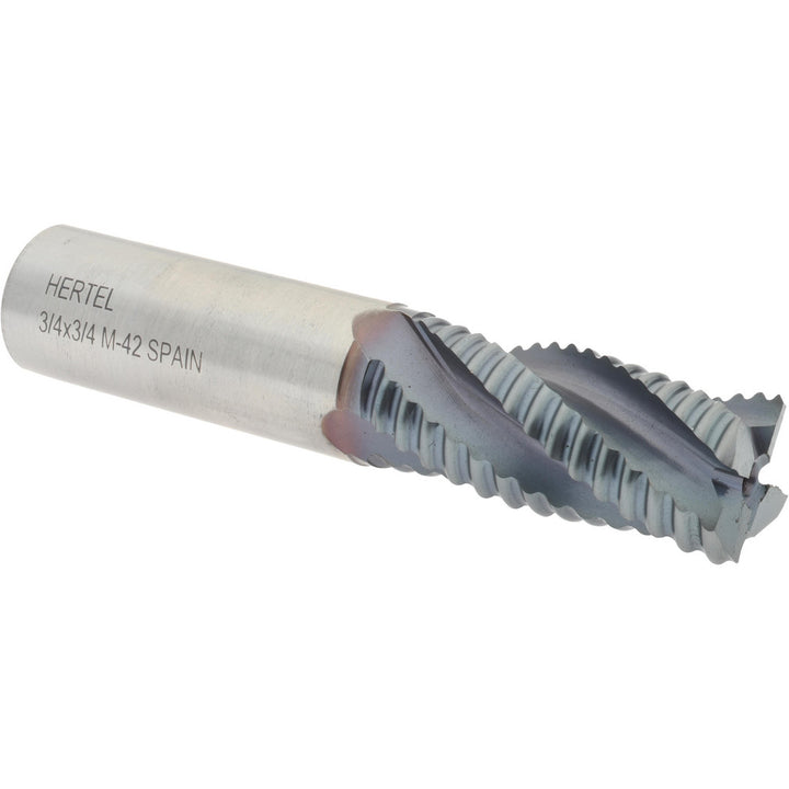 0.7500" 4-Flute Cobalt Single End Mill, TiCN - Hertel 87144671