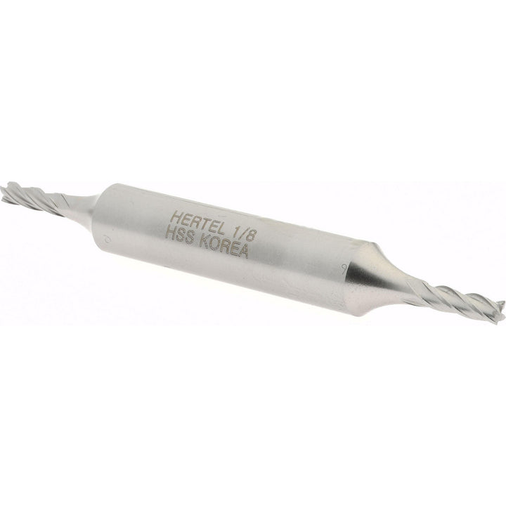 1/8" 4-Flute High Speed Steel Square End Mill - Hertel E1053008