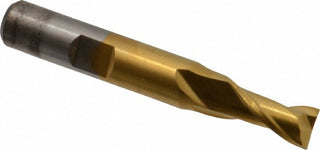 5/16" 2-Flute Cobalt Square End Mill, TiN - Cleveland C32509