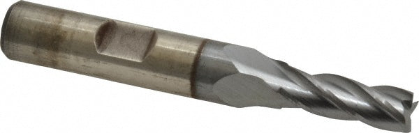 17/64" 4-Flute High Speed Steel Square End Mill, TiCN - Cleveland C33249