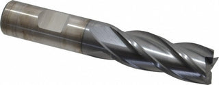 21/32" 4-Flute High Speed Steel Square End Mill, TiCN - Cleveland C33271