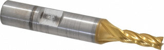 3/16" 4-Flute High Speed Steel Square End Mill, TiN - Cleveland C41521