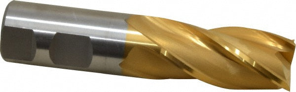 1" 4-Flute High Speed Steel Square End Mill, TiN - Cleveland C41528