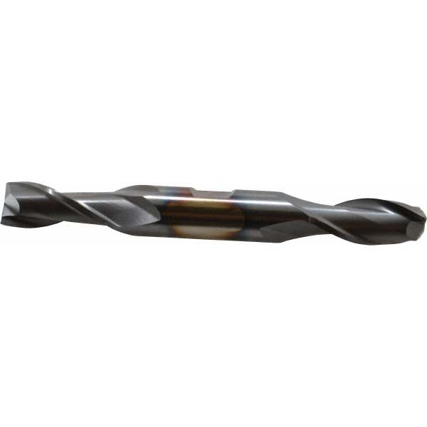 9/16" 2-Flute High Speed Steel Square End Mill, TiCN - Cleveland C33715