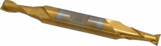 1/4" 2-Flute High Speed Steel Square End Mill, TiN - Cleveland C33656