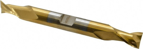 3/8" 2-Flute High Speed Steel Square End Mill, TiN - Cleveland C33664