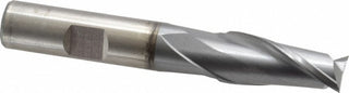 17/32" 2-Flute High Speed Steel Square End Mill, TiCN - Cleveland C33829