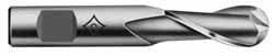 5/8" 2-Flute High Speed Steel Ball End Mill, TiCN - Cleveland C39035