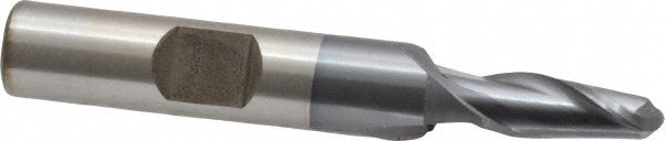 1/4" 2-Flute High Speed Steel Ball End Mill, TiCN - Cleveland C39029
