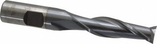 9/16" 2-Flute High Speed Steel Square End Mill, TiCN - Cleveland C39119