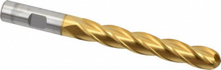 1/2" 4-Flute High Speed Steel Ball End Mill, TiN - Cleveland C33356