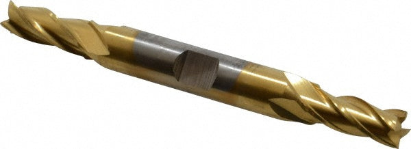 19/64" 4-Flute High Speed Steel Square End Mill, TiN - Cleveland C33070
