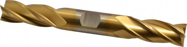 5/8" 4-Flute High Speed Steel Square End Mill, TiN - Cleveland C33087