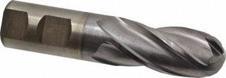 1" 4-Flute High Speed Steel Ball End Mill, TiCN - Cleveland C33320