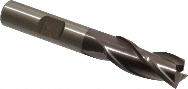 7/16" 3-Flute High Speed Steel Square End Mill, TiCN - Cleveland C39710