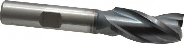 1/2" 3-Flute High Speed Steel Square End Mill, TiCN - Cleveland C39712