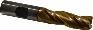 5/8" 3-Flute High Speed Steel Square End Mill, TiN - Cleveland C39684