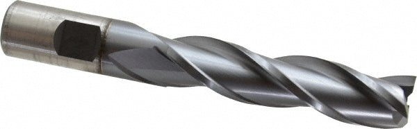 3/4" 3-Flute High Speed Steel Square End Mill, TiCN - Cleveland C39787