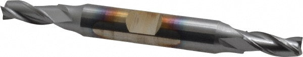 1/4" 3-Flute High Speed Steel Square End Mill, TiCN - Cleveland C39621