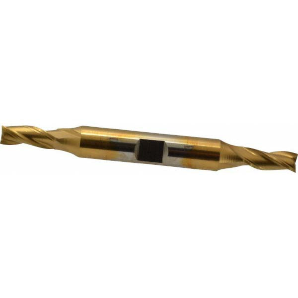 1/4" 3-Flute High Speed Steel Square End Mill, TiN - Cleveland C39600