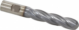 3/4" 4-Flute High Speed Steel Ball End Mill, TiCN - Cleveland C33340