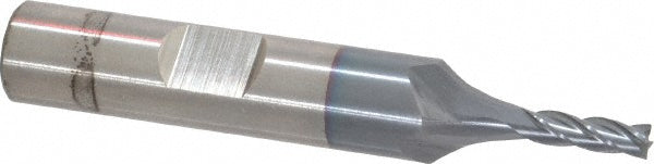 1/8" 4-Flute Cobalt Square End Mill, TiCN - Cleveland C32610