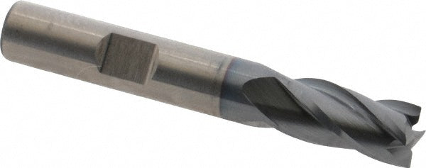3/8" 4-Flute Cobalt Square End Mill, TiCN - Cleveland C32625