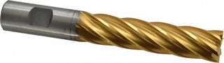 3/4" 6-Flute Cobalt Square End Mill, TiN - Cleveland C32666