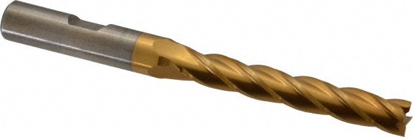 5/16" 4-Flute Cobalt Square End Mill, TiN - Cleveland C32702