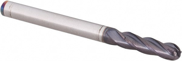 1/8" 4-Flute Solid Carbide Ball End Mill, FIREX - Guhring 9031650031700