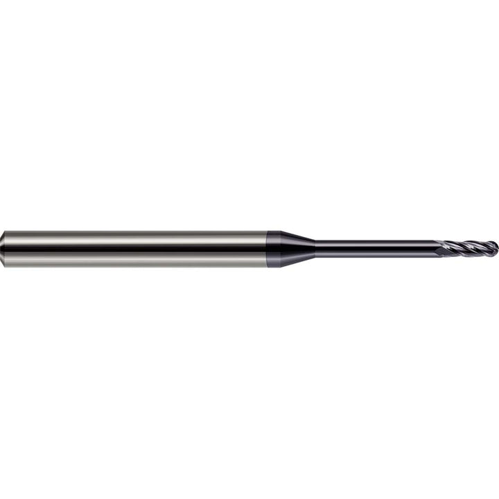 1/16" 4-Flute Solid Carbide Ball End Mill, AlTiN - Harvey Tool 851062-C3