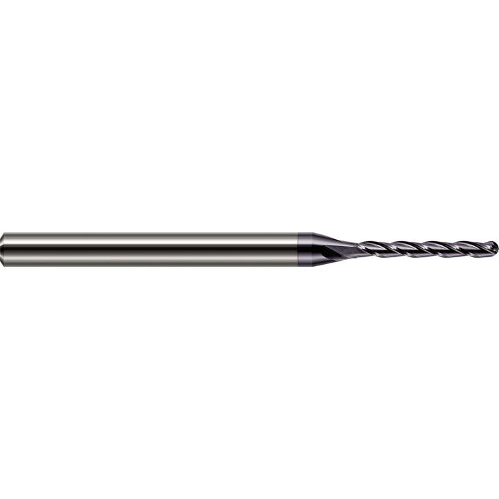 1/16" 3-Flute Solid Carbide Ball End Mill, AlTiN - Harvey Tool 957262-C3