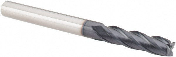3/16" 4-Flute Solid Carbide Square End Mill, TiAlN - Accupro EM15301201