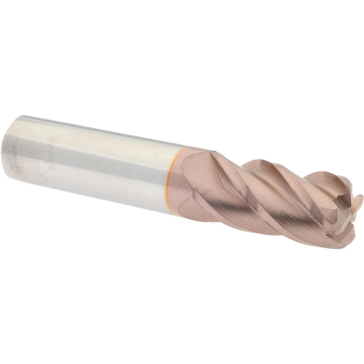3/4" 4-Flute Solid Carbide Corner Radius End Mill, TiCN - Accupro 12182666