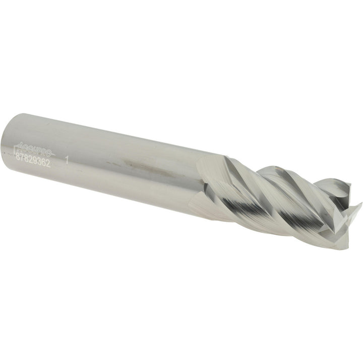 1" 4-Flute Solid Carbide Square End Mill - Accupro 12183420