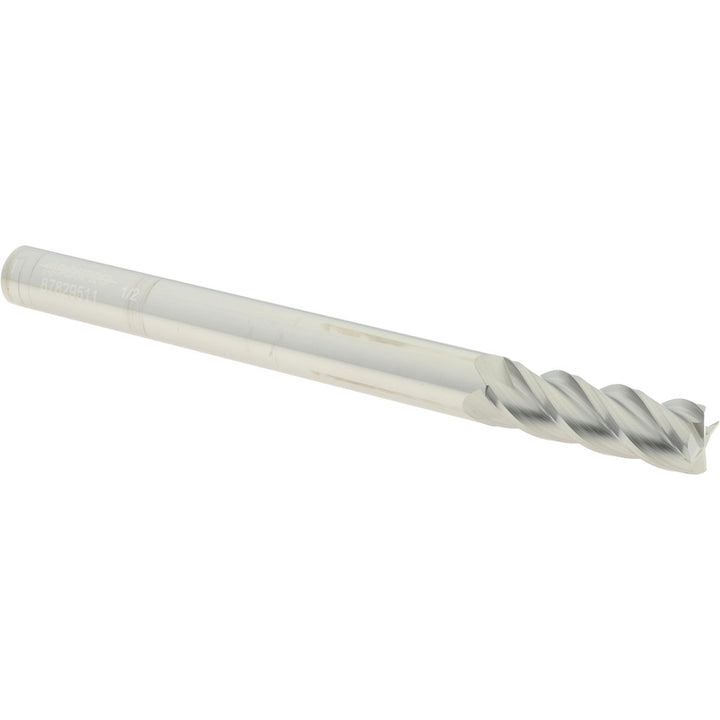 1/2" 4-Flute Solid Carbide Square End Mill - Accupro 12183717